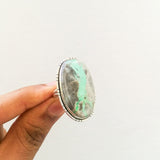 'RHEA' Variscite 925 Solid Sterling Silver Ring