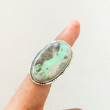 'RHEA' Variscite 925 Solid Sterling Silver Ring