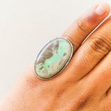 'RHEA' Variscite 925 Solid Sterling Silver Ring