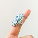 'Antheia' Tree Agate 925 Solid Sterling Silver Ring