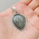 'Boho' Jasper 925 Solid Sterling Silver Pendant