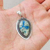 'Boho' K2 Jasper 925 Solid Sterling Silver Pendant