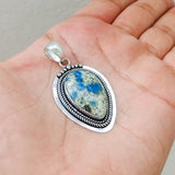 'Boho' K2 Jasper 925 Solid Sterling Silver Pendant