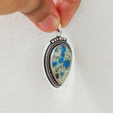 'Boho' K2 Jasper 925 Solid Sterling Silver Pendant