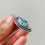 'Boho' K2 Jasper 925 Solid Sterling Silver Pendant