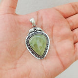 'Boho' Prenhite 925 Solid Sterling Silver Pendant