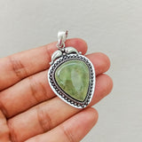 'Boho' Prenhite 925 Solid Sterling Silver Pendant