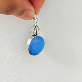 'Modern' Opal 925 Solid Sterling Silver Pendant