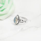 Moonstone 925 Solid Sterling Silver Ring, Moonstone Ring