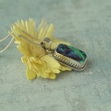 'Boho' Abalone 925 Solid Sterling Silver Pendant