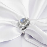 Moonstone 925 Solid Sterling Silver Ring, Moonstone Ring