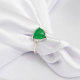 Natural Jade Ring, 925 Solid Sterling Silver Ring, Ring For Women