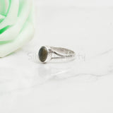 'Minimalist' Labradorite 925 Solid Sterling Silver Ring