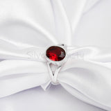 Garnet 925 Solid Sterling Silver Ring, Ring For Women