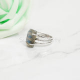 'Boho' Labradorite 925 Solid Sterling Silver Ring