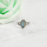 'Achelois' Labradorite 925 Solid Sterling Silver Ring