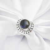 'Big' Labradorite Ring, 925 Solid Sterling Silver Ring