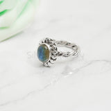 'Boho' Labradorite 925 Solid Sterling Silver Ring