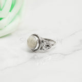 'BIA' Howlite 925 Solid Sterling Silver Ring