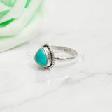 'Fortuna' Turquoise 925 Solid Sterling Silver Ring