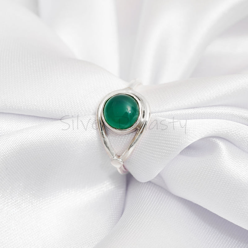 Green Onyx 925 Solid Sterling Silver Ring, Ring For Women