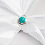 'Fortuna' Turquoise 925 Solid Sterling Silver Ring