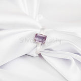 Amethyst Ring, 925 Solid Sterling Silver Ring