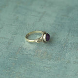 Amethyst Ring, 925 Solid Sterling Silver Ring