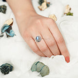 'Statement' Labradorite Ring, 925 Solid Sterling Silver Ring