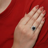 'BIA' Black Onyx 925 Solid Sterling Silver Ring