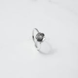 'Gorgeous' Silver Flower Band,925 Solid Sterling Silver Ring,