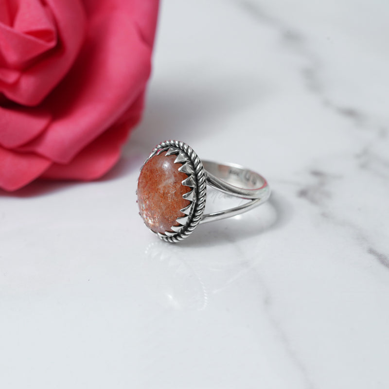 Sunstone Ring, 925 Solid Sterling Silver Ring, Ring For Women