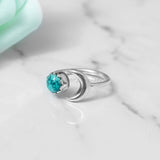 'Fortuna' Turquoise 925 Solid Sterling Silver Ring