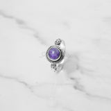 Amethyst Ring, 925 Solid Sterling Silver Ring