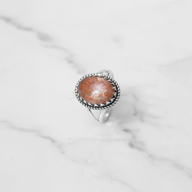 Sunstone Ring, 925 Solid Sterling Silver Ring, Ring For Women