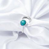 'Fortuna' Turquoise 925 Solid Sterling Silver Ring