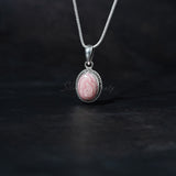 Rhodochrosite Pendant, 925 Solid Sterling Silver Pendant