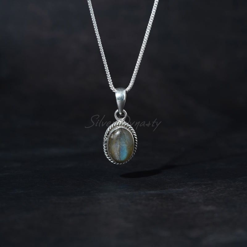 Labradorite Pendant, 925 Solid Sterling Silver Pendant