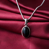 Black Onyx Pendant, 925 Solid Sterling Silver Pendant