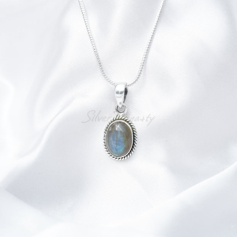 Labradorite Pendant, 925 Solid Sterling Silver Pendant