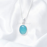 Chalcedony Pendant, 925 Solid Sterling Silver Pendant