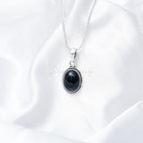 Black Onyx Pendant, 925 Solid Sterling Silver Pendant