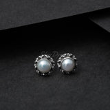 Pearl Pendant and Earring Set, Pearl Set, 925 Sterling Silver Set