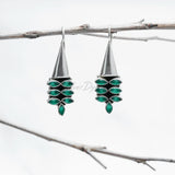 Green Onyx 925 Solid Sterling Silver Earrings