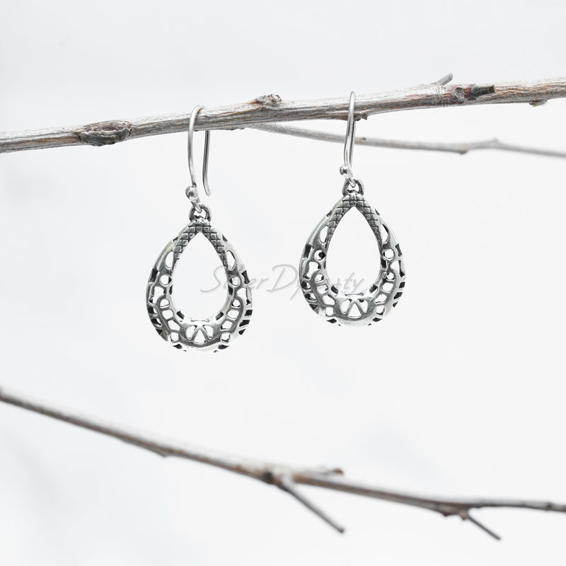 Silver Earring, 925 Solid Sterling Silver Earring