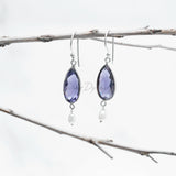 Amethyst Silver Earring, 925 Solid Sterling Silver Earring