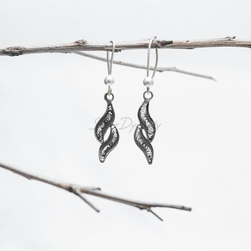 Silver Earring, 925 Solid Sterling Silver Earring