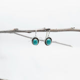 Turquoise 925 Solid Sterling Silver Earrings, Turquoise Studs