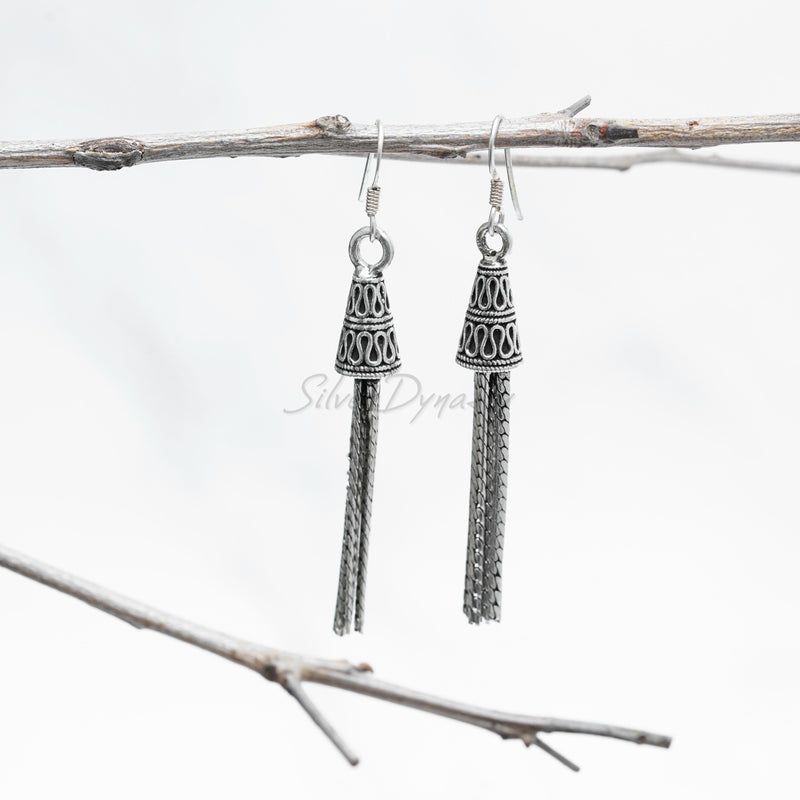 Silver Earring, 925 Solid Sterling Silver Earring