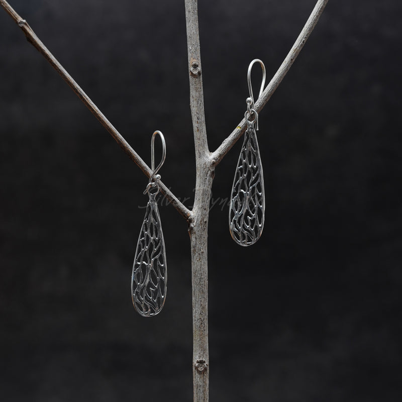 Silver Earring, 925 Solid Sterling Silver Earring